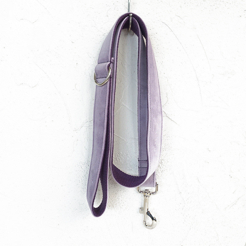 HKM-3489725 Light Purple Polyester Dog Traction Belt - Size XS to XL