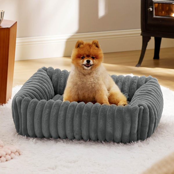 HKM-3489981 All-Season Warm Plush Pet Bed for Dogs and Cats - Multiple Colors Available