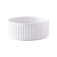 HKM-3490109 Ceramic Dog Food Bowl Set in Multiple Sizes with Coordinating Trays
