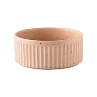 HKM-3490109 Ceramic Dog Food Bowl Set in Multiple Sizes with Coordinating Trays