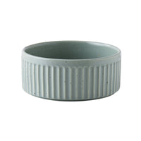 HKM-3490109 Ceramic Dog Food Bowl Set in Multiple Sizes with Coordinating Trays