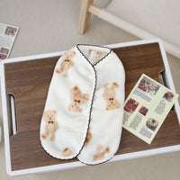 HKM-3490493 Crescent Bear Warm Fluffy Vest for Dogs ¨C Cozy Teddy Style Pet Clothing in Beige and Black Coffee