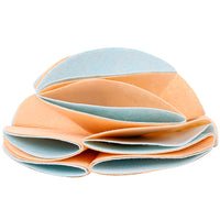 HKM-3490749 Multi-Size Sniffing Pet Mats for Slow Feeding and Training - Beige, Turquoise, Orange Blue Felt Design
