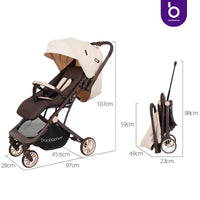 HKM-349075 Compact Baby Travel System with Easy Folding Stroller for 0-3 Years