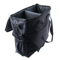 HKM-3492157 Portable Dog Food Carrying Shoulder Bag - 17L Travel Storage for Dogs, Gray or Black