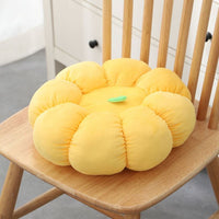 HKM-349267 Soft Pumpkin-Shaped Plush Cushion for Living Room and Office - Available in Multiple Colors
