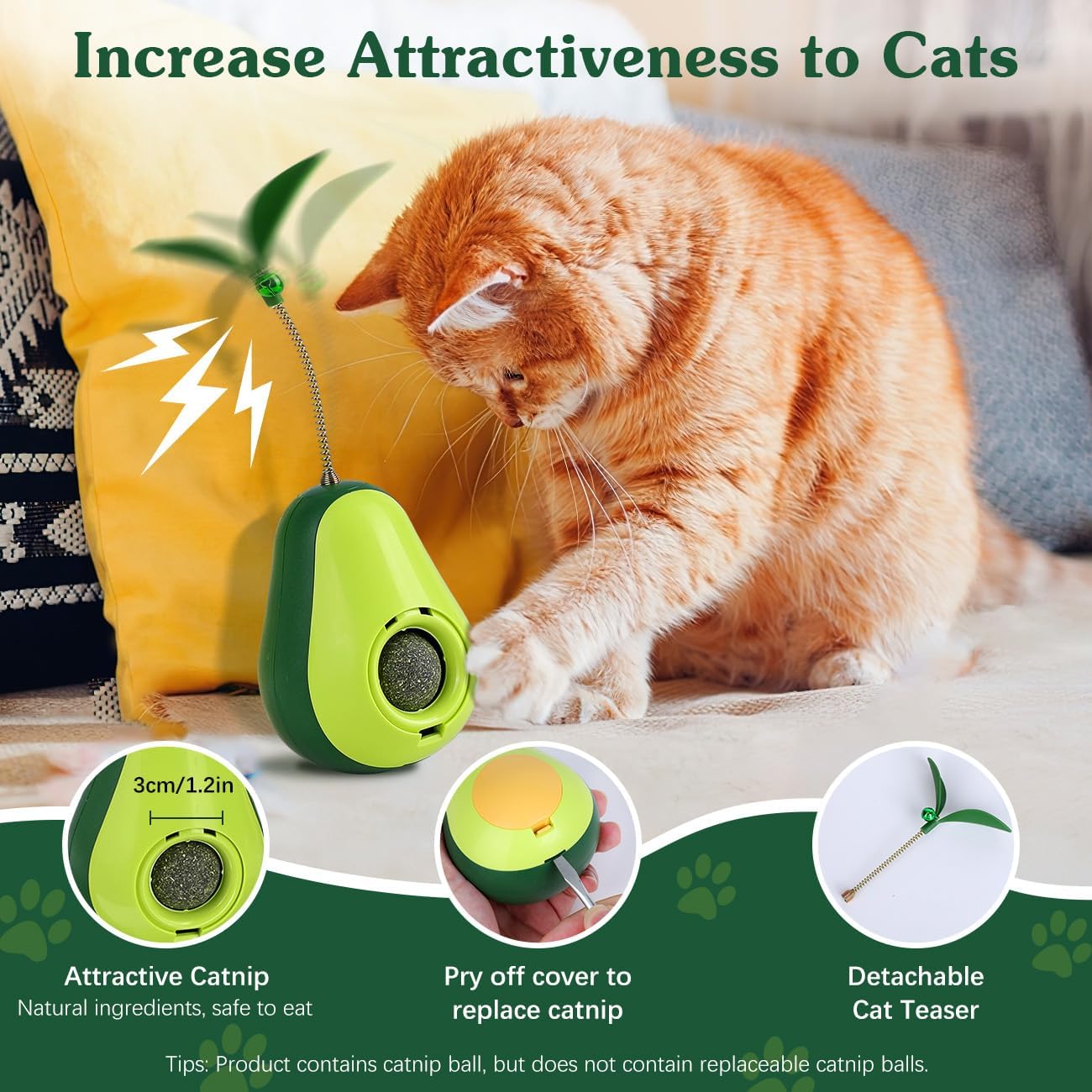 HKM-3493181 Catnip Feeder and Self-Grooming Cat Toy with Corner Massage Scraper for Indoor Cats