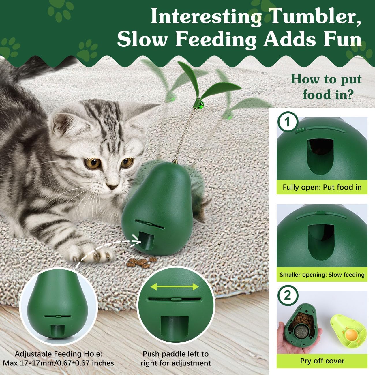 HKM-3493181 Catnip Feeder and Self-Grooming Cat Toy with Corner Massage Scraper for Indoor Cats