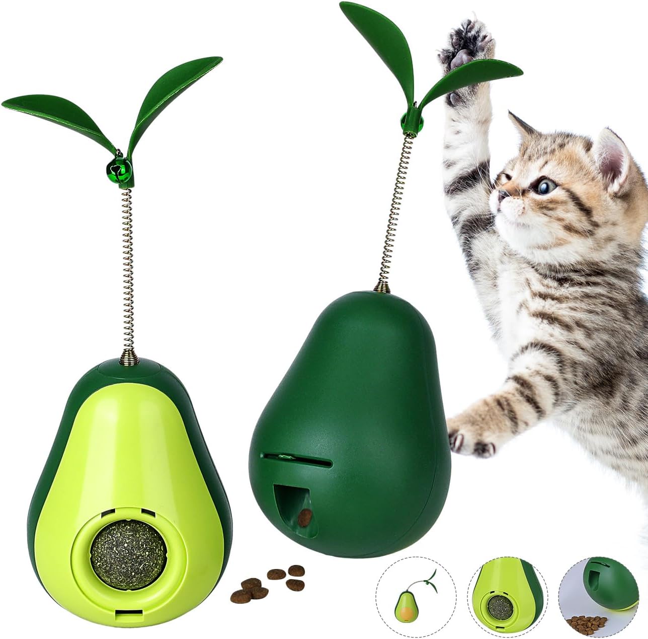 HKM-3493181 Catnip Feeder and Self-Grooming Cat Toy with Corner Massage Scraper for Indoor Cats