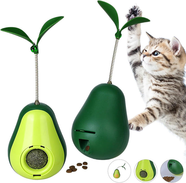 HKM-3493181 Catnip Feeder and Self-Grooming Cat Toy with Corner Massage Scraper for Indoor Cats