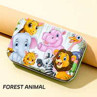 HKM-349331 60-Piece Educational Dinosaur Jigsaw Puzzle for Kids - Iron Box Wooden Puzzle Toys
