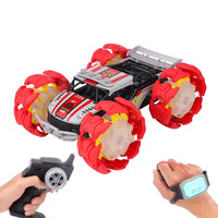 HKM-349459 RC Stunt Car with Remote Control, LED Lights, Off-Road Capabilities - Ready-to-Go, Metal and Plastic, Indoor/Outdoor Fun