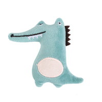 HKM-3495741 Cozy Plush Pet Mat for Small Animals - Hamster, Hedgehog, Rabbit, Green Crocodile & Beige Kangaroo