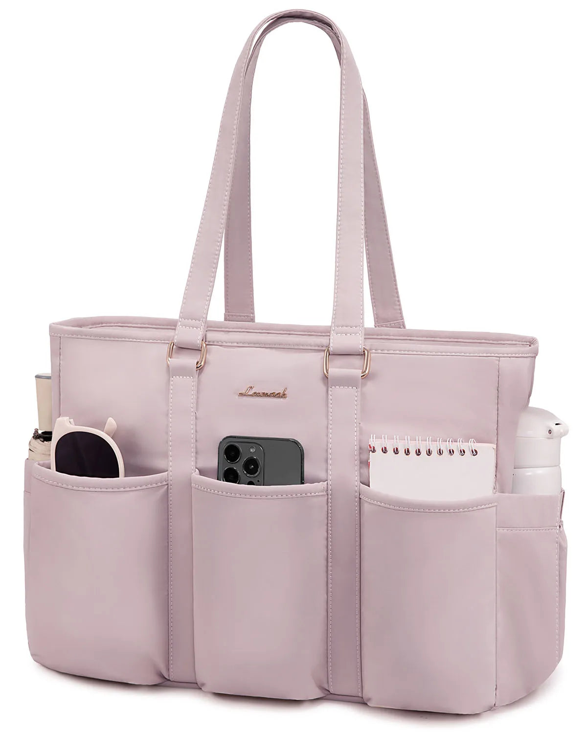 HKM-349587 Multi-Pockets Waterproof Large Laptop Tote Bag for Work, Travel, and College