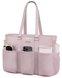 HKM-349587 Multi-Pockets Waterproof Large Laptop Tote Bag for Work, Travel, and College