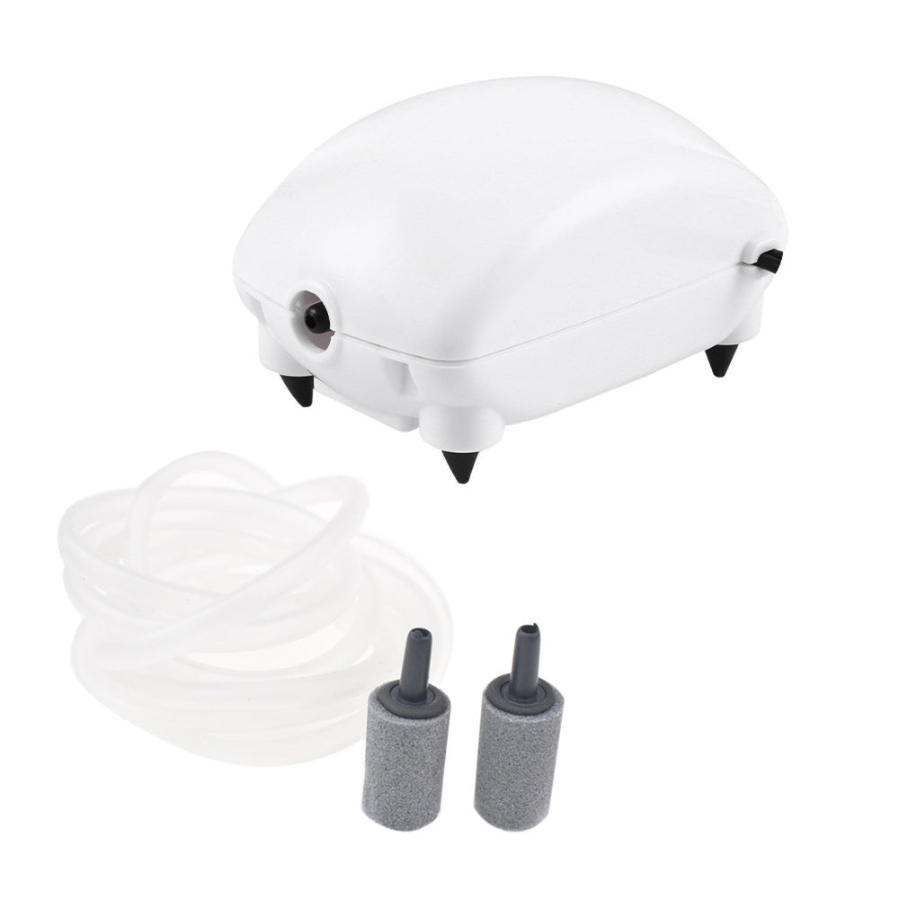 HKM-349715 Silent Aquarium Air Pump - 220-240V/110-120V, 2.5W, 1.8L/min Output