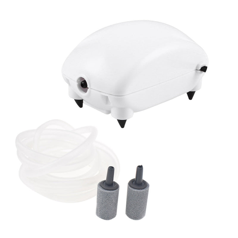HKM-349715 Silent Aquarium Air Pump - 220-240V/110-120V, 2.5W, 1.8L/min Output