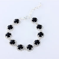 HKM-3498301 Rhinestone Dog Necklace with Extension Chain in Multiple Colors