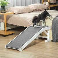 HKM-3498941 Dog Ramp with Non-Slip Carpet and Top Platform for Easy Access to Elevated Surfaces, 49" x 16" x 14"