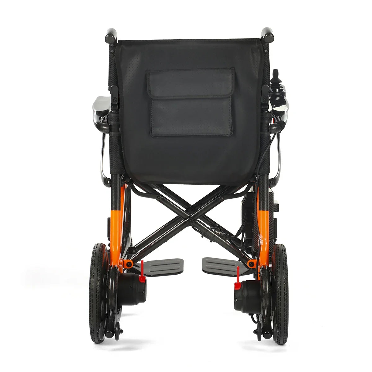 HKM-349907 Carbon Fiber Folding Electric Wheelchair with Removable Lithium Battery, 140kg Load Capacity, Dual Motor, Compact Design
