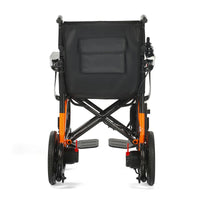 HKM-349907 Carbon Fiber Folding Electric Wheelchair with Removable Lithium Battery, 140kg Load Capacity, Dual Motor, Compact Design