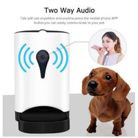 HKM-3499453 Smart Automatic Pet Feeder for Small and Medium Dogs and Cats with HD Video and Two-Way Audio