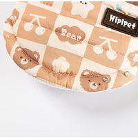 HKM-3500221 Cozy Quilted Two-Legged Pet Vest for Cats and Dogs - Retro Prints for Autumn and Winter