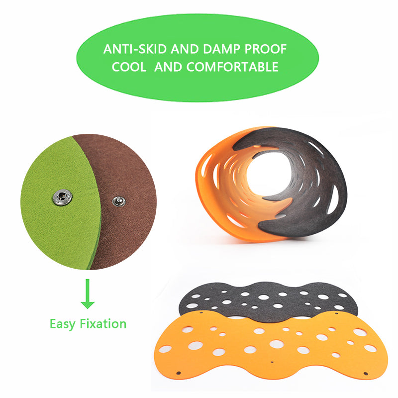 HKM-3500733 Collapsible Cat Tunnel with Interactive Peepholes and Soft Felt Material for Kittens and Small Pets