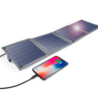 HKM-350099 Solar Charger for Mobile Phones and Tablets - USB Interface, 5V, 3000mA Output