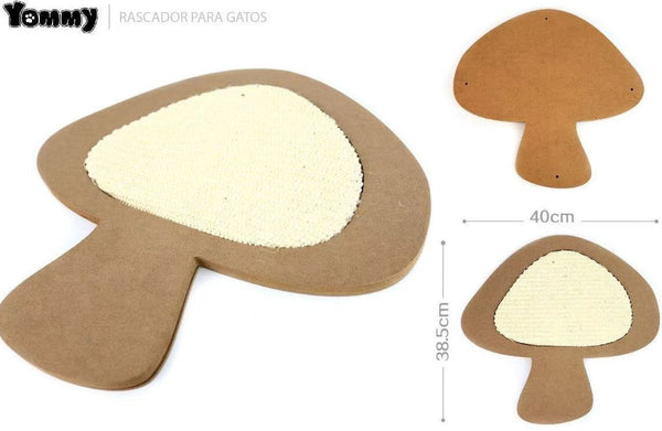HKM-3501629 Mushroom Shaped Cat Scratching Post for Play and Relief