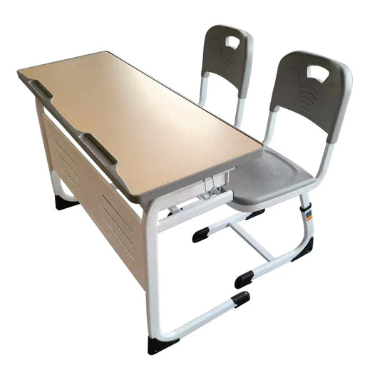 HKM-350163 Adjustable School Desks and Chairs Set for Modern Classrooms, Ideal Student Study Furniture