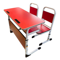 HKM-350163 Adjustable School Desks and Chairs Set for Modern Classrooms, Ideal Student Study Furniture