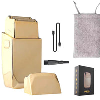 HKM-350227 Cordless Gold Hair Cutting Machine with Dual-Purpose Power Supply - Model 2880