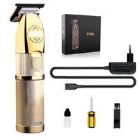 HKM-350227 Cordless Gold Hair Cutting Machine with Dual-Purpose Power Supply - Model 2880