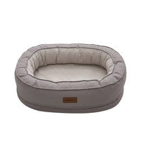 HKM-350227 Orthopedic Waterproof Pet House for Cats and Dogs - Comfortable Nest with Soft Cloth Material, Grey, Available in M and L Sizes