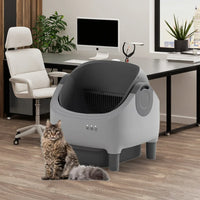 HKM-350483 Self-Cleaning Electric Cat Litter Box with Timed App Control and 20L Capacity