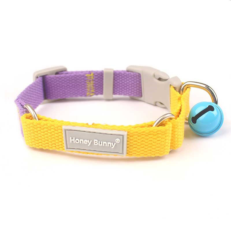 HKM-3505213 Colorful Pet Collar and Leash Set with Bells - Multiple Color Options Available
