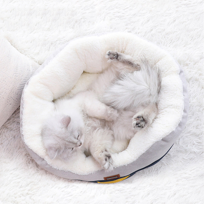 HKM-3505469 Cozy Four Seasons Universal Pet Cat House ¨C Soft Rabbit Fleece, Suitable for Cats Up to 15 lbs