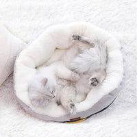 HKM-3505469 Cozy Four Seasons Universal Pet Cat House ¨C Soft Rabbit Fleece, Suitable for Cats Up to 15 lbs
