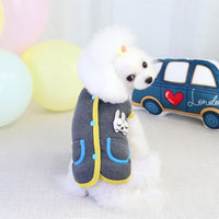 HKM-3506493 Cozy Pet Bunny Cardigan Sweater for Small to Medium Dogs