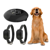 HKM-3506877 Wireless Pet Fence with Waterproof Intelligent Training Collar for Dogs, Adjustable Signal Level, Remote Control Range Up to 150m, Fits Neck Circumference Up to 25"