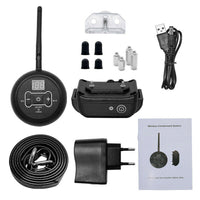 HKM-3506877 Wireless Pet Fence with Waterproof Intelligent Training Collar for Dogs, Adjustable Signal Level, Remote Control Range Up to 150m, Fits Neck Circumference Up to 25"