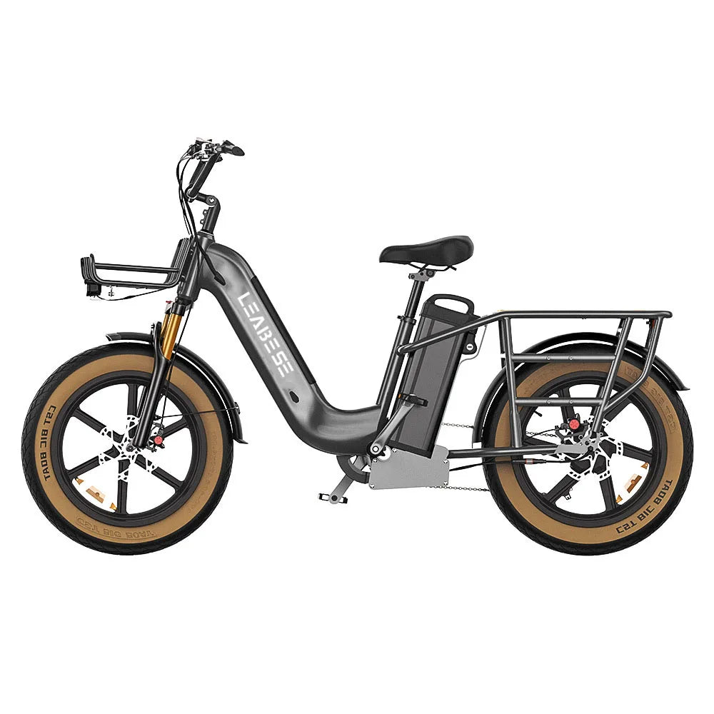HKM-350739 750W Electric Fat Tire Mountain Bike with 7-Speed Gears and 80KM Range