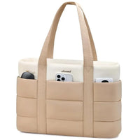 HKM-350739 Puffy Laptop Tote Bag for 15.6-17.3 Inch Laptops - Ideal for School, Work, and Office Use
