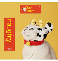 HKM-3507773 Cozy Cow Cloak for Cats and Small Dogs - Windproof Flannel Pet Cape