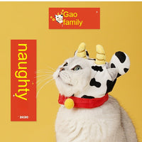 HKM-3507773 Cozy Cow Cloak for Cats and Small Dogs - Windproof Flannel Pet Cape