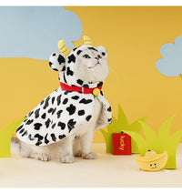 HKM-3507773 Cozy Cow Cloak for Cats and Small Dogs - Windproof Flannel Pet Cape