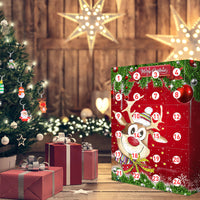 HKM-350803 24-Day Christmas Countdown Advent Calendar with Surprise Resin Pendant Keychain Ornaments