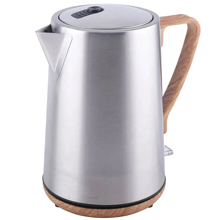 HKM-350803 Stainless Steel Cordless Electric Kettle 1.7L with Concealed Heating Element and Auto Shutoff