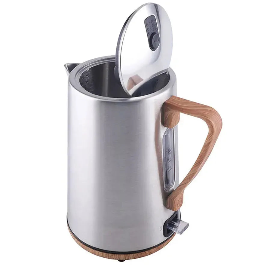 HKM-350803 Stainless Steel Cordless Electric Kettle 1.7L with Concealed Heating Element and Auto Shutoff